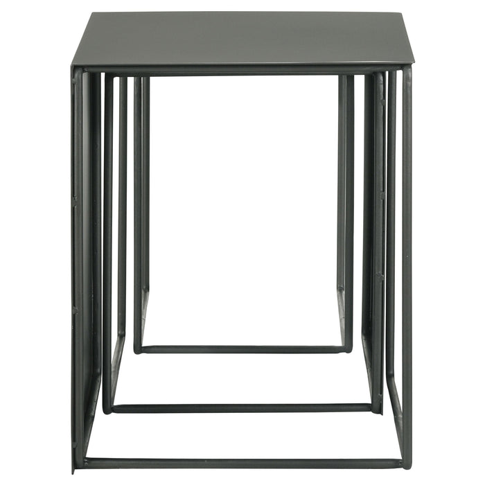 Imez 3-piece Rectangular Metal Nesting Table Grey - Tony’s Furniture Store & Linen (GA) - Multi Location