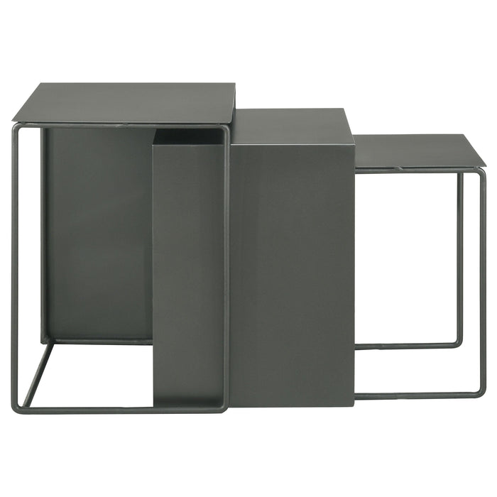 Imez 3-piece Rectangular Metal Nesting Table Grey - Tony’s Furniture Store & Linen (GA) - Multi Location