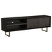 Marsden 2-door Wood 70" TV Stand Charcoal Black - Tony’s Furniture Store & Linen (GA) - Multi Location