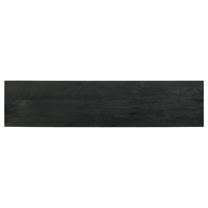 Marsden 2-door Wood 70" TV Stand Charcoal Black - Tony’s Furniture Store & Linen (GA) - Multi Location