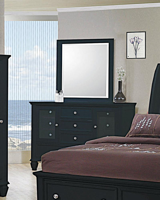 Sandy Beach Vertical Dresser Mirror Black - Tony’s Furniture Store & Linen (GA) - Multi Location