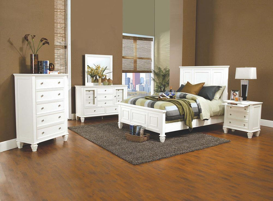 Sandy Beach 5-drawer Rectangular Chest Cream White - Tony’s Furniture Store & Linen (GA) - Multi Location