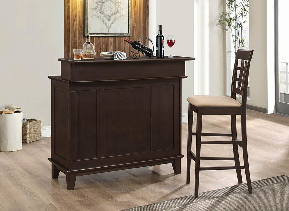 Gabriel Upholstered Counter Height Stools Cappuccino and Beige (Set of 2) - Tony’s Furniture Store & Linen (GA) - Multi Location
