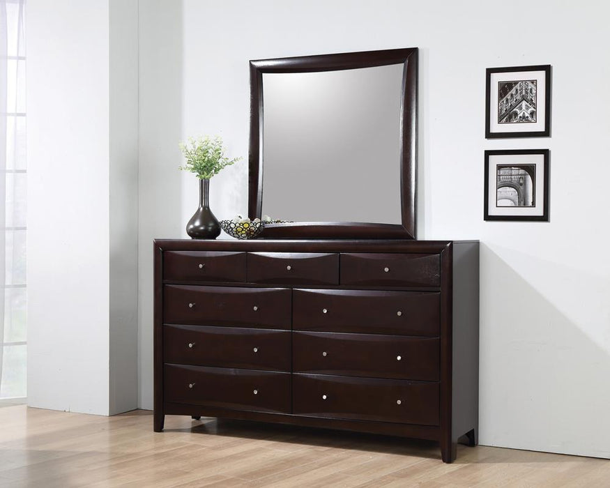 Phoenix Square Dresser Mirror Deep Cappuccino - Tony’s Furniture Store & Linen (GA) - Multi Location