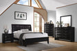 Briana California King Upholstered Panel Bed Black - Tony’s Furniture Store & Linen (GA) - Multi Location