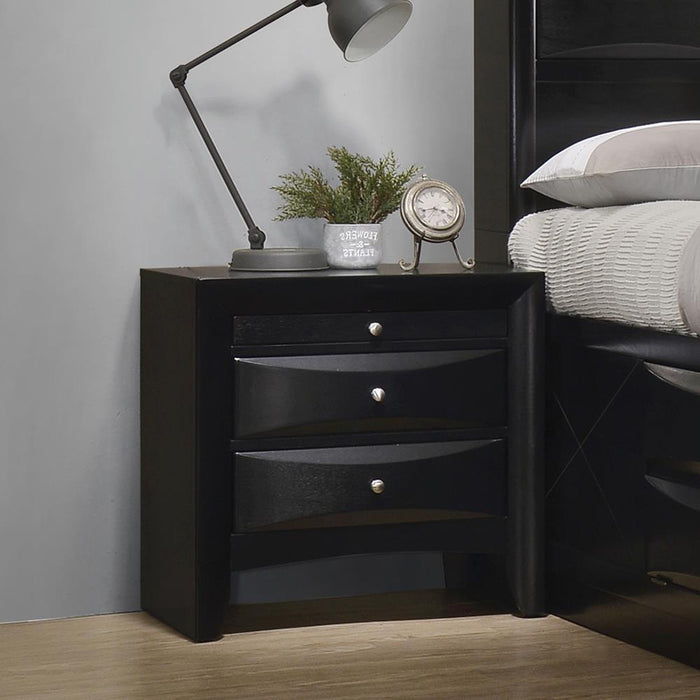 Briana Rectangular 2-drawer Nightstand Black - Tony’s Furniture Store & Linen (GA) - Multi Location
