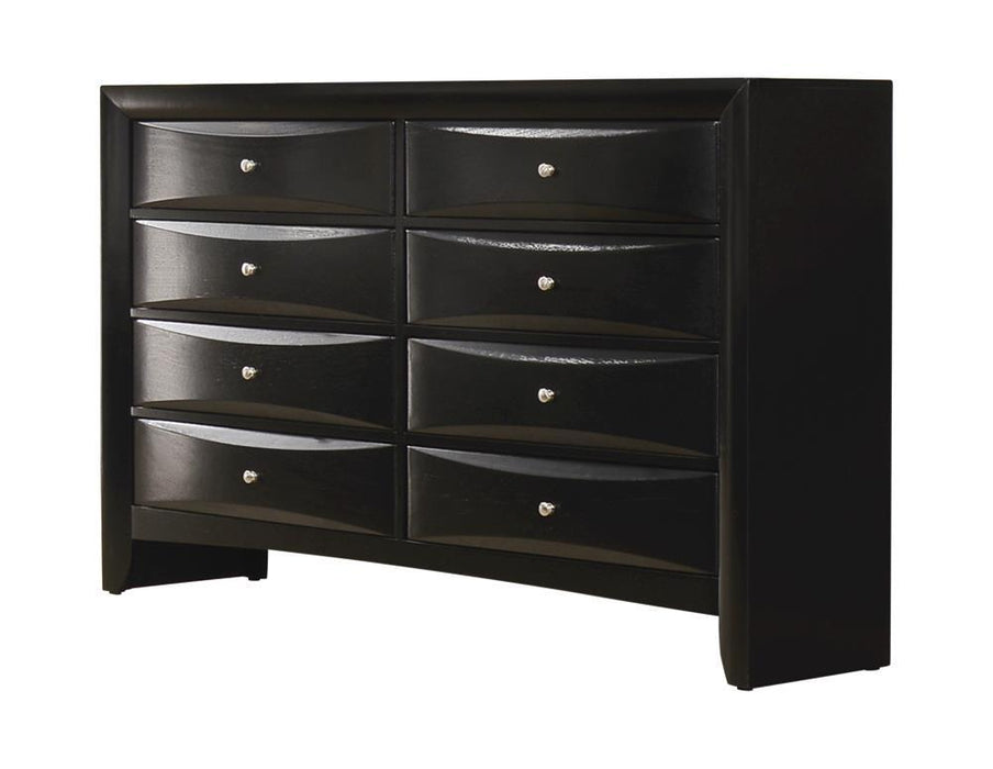 Briana Rectangular 8-drawer Dresser Black - Tony’s Furniture Store & Linen (GA) - Multi Location