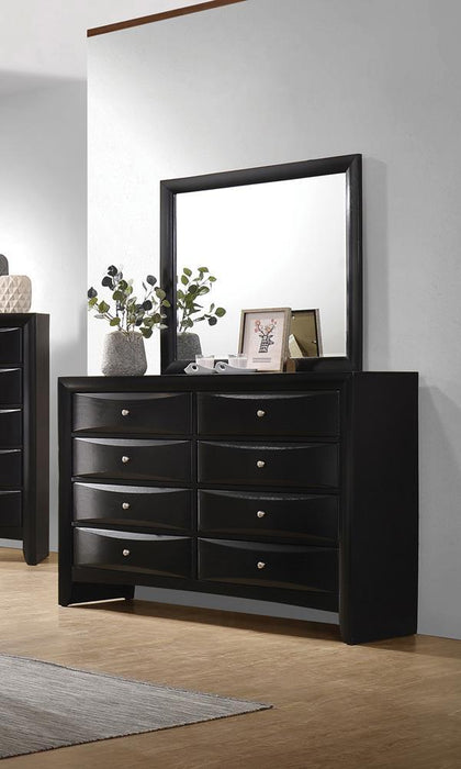 Briana Rectangle Dresser Mirror Black - Tony’s Furniture Store & Linen (GA) - Multi Location