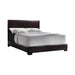 Conner Queen Upholstered Panel Bed Black and Dark Brown - Tony’s Furniture Store & Linen (GA) - Multi Location