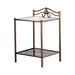 Sydney 2-shlef Nightstand Antique Brushed Gold - Tony’s Furniture Store & Linen (GA) - Multi Location