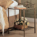 Sydney 2-shlef Nightstand Antique Brushed Gold - Tony’s Furniture Store & Linen (GA) - Multi Location