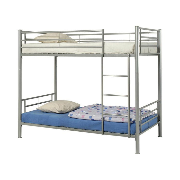 Hayward Twin Over Twin Bunk Bed Silver - Tony’s Furniture Store & Linen (GA) - Multi Location