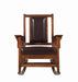 Ida Upholstered Rocking Chair Tobacco and Dark Brown - Tony’s Furniture Store & Linen (GA) - Multi Location