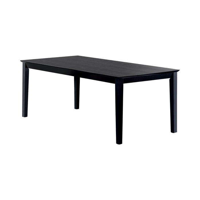 Louise Rectangular Dining Table with Extension Leaf Black - Tony’s Furniture Store & Linen (GA) - Multi Location