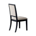 Louise Upholstered Dining Side Chairs Black and Cream (Set of 2) - Tony’s Furniture Store & Linen (GA) - Multi Location