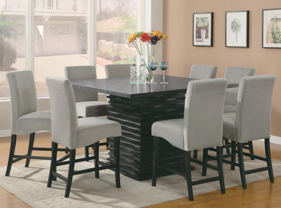 Stanton Upholstered Counter Height Chairs Grey and Black (Set of 2) - Tony’s Furniture Store & Linen (GA) - Multi Location