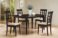 Gabriel Lattice Back Side Chairs Cappuccino and Tan (Set of 2) - Tony’s Furniture Store & Linen (GA) - Multi Location