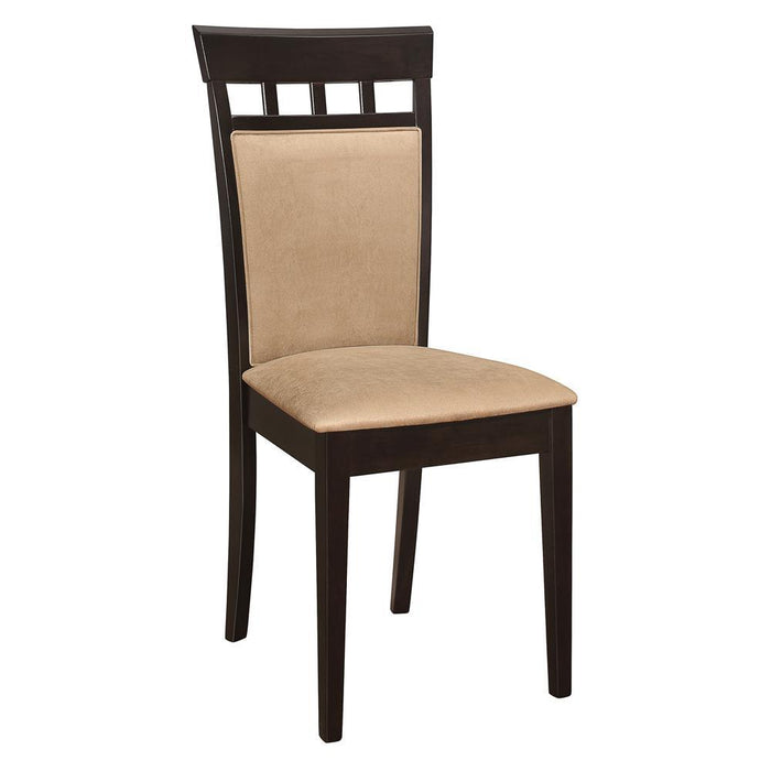 Gabriel Upholstered Side Chairs Cappuccino and Tan (Set of 2) - Tony’s Furniture Store & Linen (GA) - Multi Location