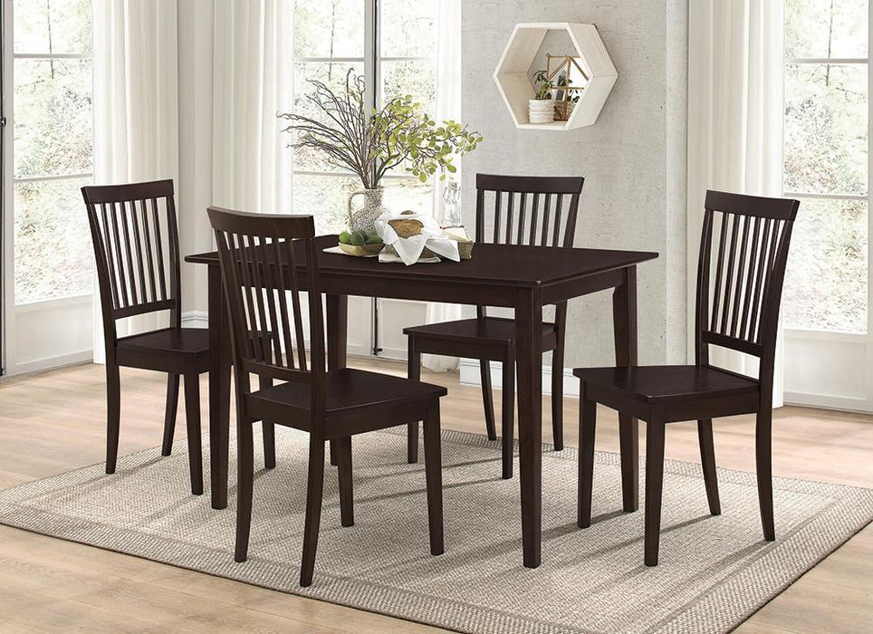 Gomez 5-piece Rectangular Dining Table Set Cappuccino - Tony’s Furniture Store & Linen (GA) - Multi Location