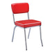 Retro Open Back Side Chairs Red and Chrome (Set of 2) - Tony’s Furniture Store & Linen (GA) - Multi Location