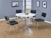 Retro Open Back Side Chairs Black and Chrome (Set of 2) - Tony’s Furniture Store & Linen (GA) - Multi Location