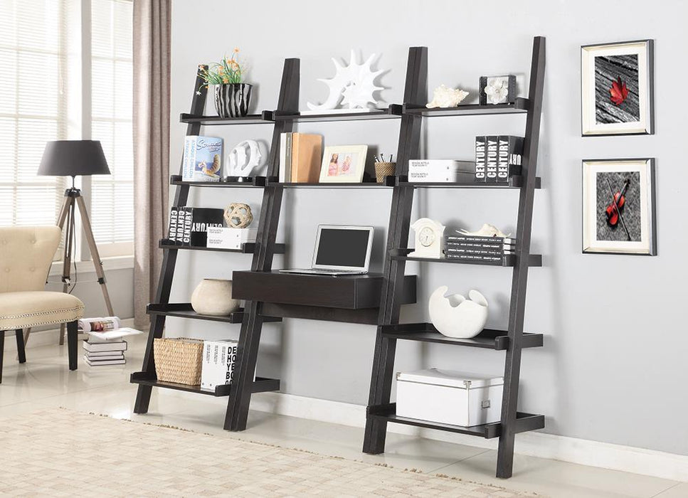 Colella 5-shelf Ladder Bookcase Cappuccino - Tony’s Furniture Store & Linen (GA) - Multi Location