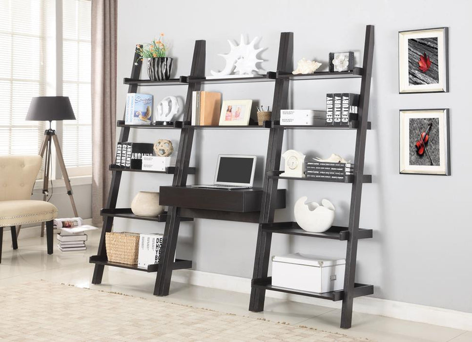 Colella 5-shelf Ladder Bookcase Cappuccino - Tony’s Furniture Store & Linen (GA) - Multi Location