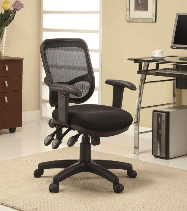 Rollo Adjustable Height Office Chair Black - Tony’s Furniture Store & Linen (GA) - Multi Location