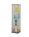 Bellatrix Rectangular 4-shelf Curio Cabinet Cappuccino and Clear - Tony’s Furniture Store & Linen (GA) - Multi Location