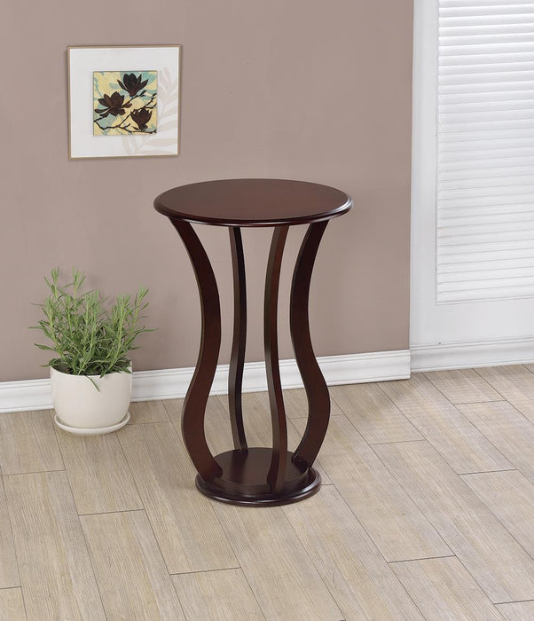 Elton Round Top Accent Table Cherry - Tony’s Furniture Store & Linen (GA) - Multi Location