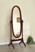 Foyet Oval Cheval Mirror Merlot - Tony’s Furniture Store & Linen (GA) - Multi Location