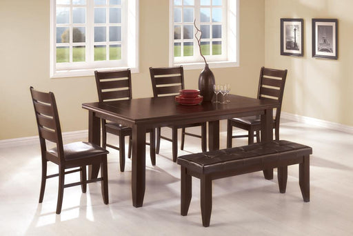 Dalila Ladder Back Side Chairs Cappuccino and Black (Set of 2) - Tony’s Furniture Store & Linen (GA) - Multi Location