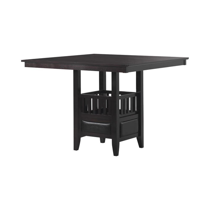 Jaden Square Counter Height Table with Storage Espresso - Tony’s Furniture Store & Linen (GA) - Multi Location