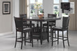 Jaden Upholstered Counter Height Stools Black and Espresso (Set of 2) - Tony’s Furniture Store & Linen (GA) - Multi Location