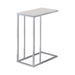 Stella Glass Top Accent Table Chrome and White - Tony’s Furniture Store & Linen (GA) - Multi Location
