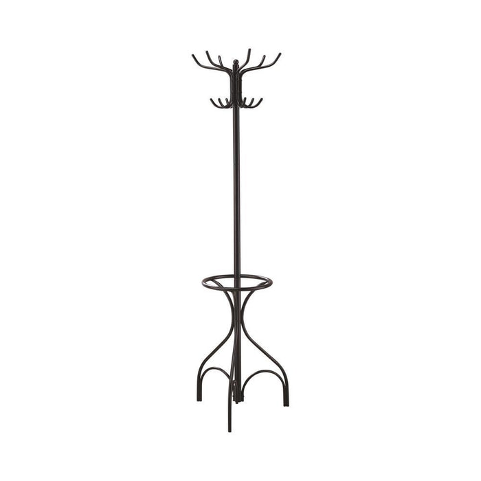 Kiefer Coat Rack with 12 Hooks Black - Tony’s Furniture Store & Linen (GA) - Multi Location