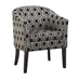 Jansen Hexagon Patterned Accent Chair Grey and Black - Tony’s Furniture Store & Linen (GA) - Multi Location
