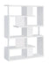 Hoover 5-tier Bookcase White and Chrome - Tony’s Furniture Store & Linen (GA) - Multi Location
