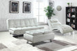 Dilleston Upholstered Chaise White - Tony’s Furniture Store & Linen (GA) - Multi Location