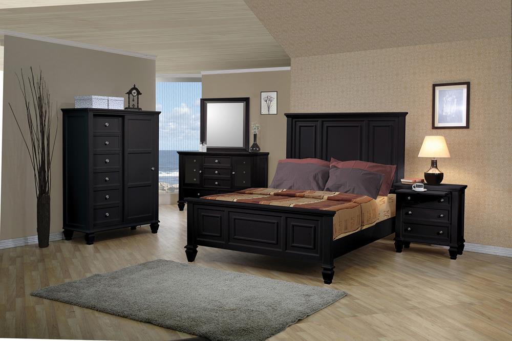 Sandy Beach Door Chest with Concealed Storage Black - Tony’s Furniture Store & Linen (GA) - Multi Location