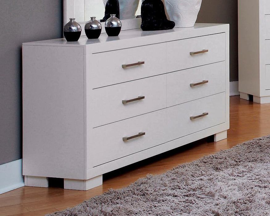 Jessica 6-drawer Dresser White - Tony’s Furniture Store & Linen (GA) - Multi Location
