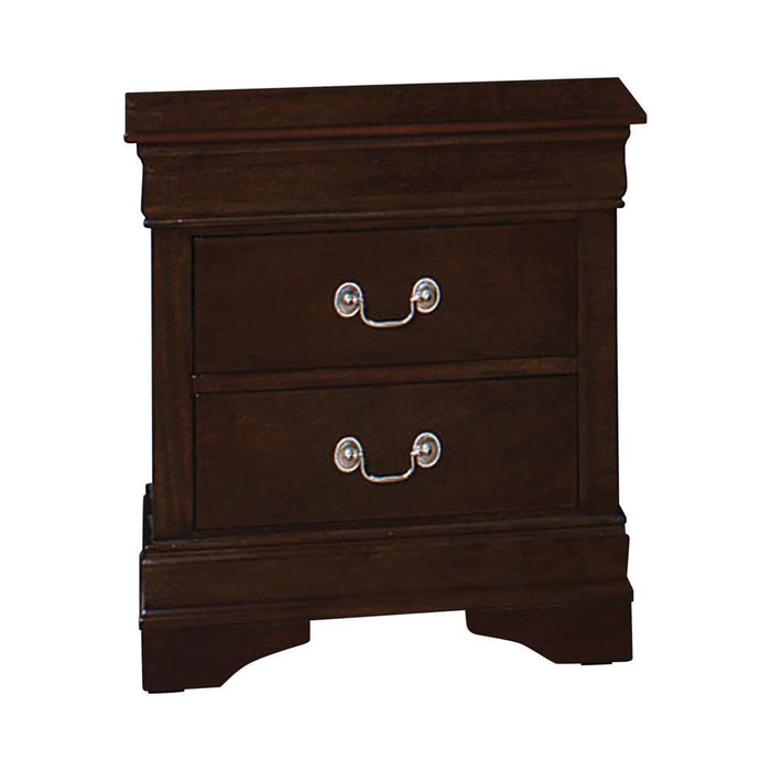 Louis Philippe 2-drawer Nightstand Cappuccino - Tony’s Furniture Store & Linen (GA) - Multi Location