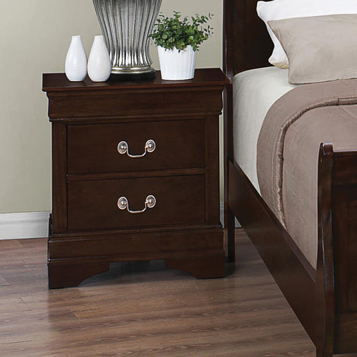 Louis Philippe 2-drawer Nightstand Cappuccino - Tony’s Furniture Store & Linen (GA) - Multi Location