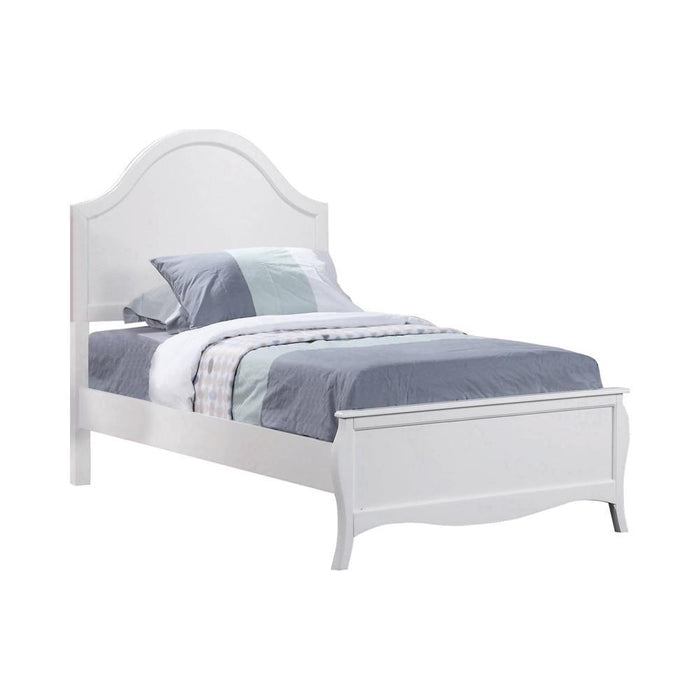 Dominique Twin Panel Bed Cream White - Tony’s Furniture Store & Linen (GA) - Multi Location