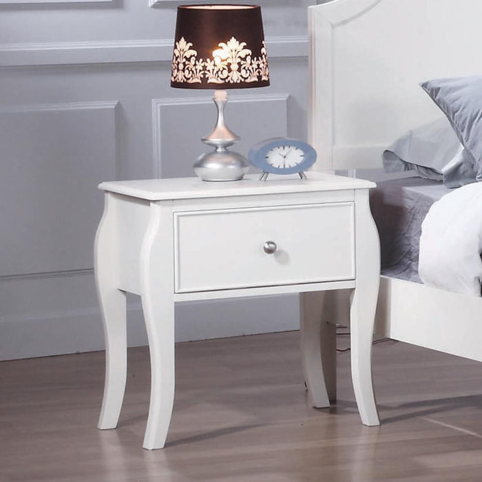 Dominique 1-drawer Nightstand Cream White - Tony’s Furniture Store & Linen (GA) - Multi Location