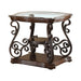 Laney End Table Deep Merlot and Clear - Tony’s Furniture Store & Linen (GA) - Multi Location