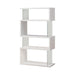 Emelle 4-tier Bookcase White and Clear - Tony’s Furniture Store & Linen (GA) - Multi Location