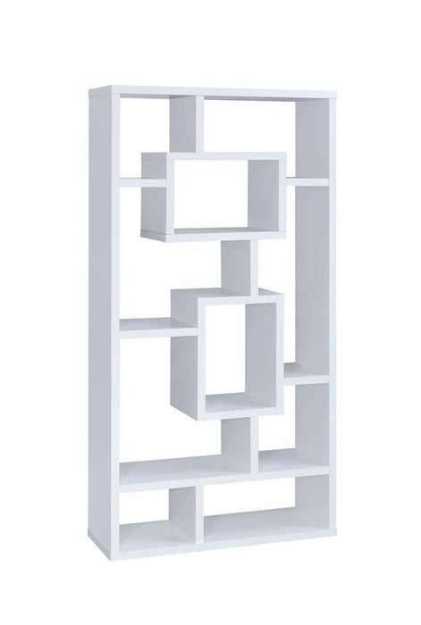 Howie 10-shelf Bookcase White - Tony’s Furniture Store & Linen (GA) - Multi Location
