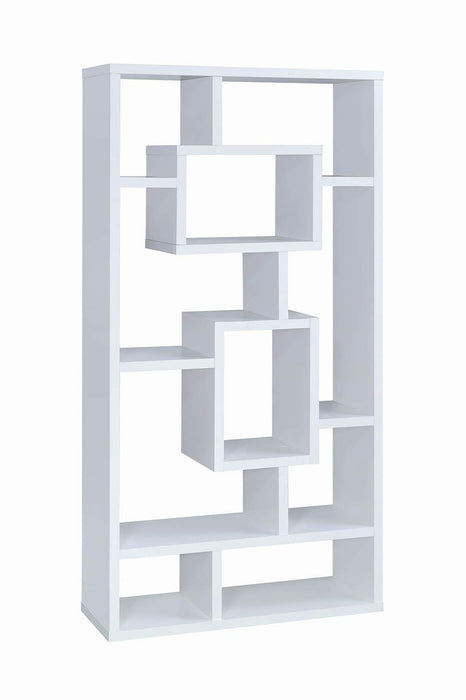 Howie 10-shelf Bookcase White - Tony’s Furniture Store & Linen (GA) - Multi Location