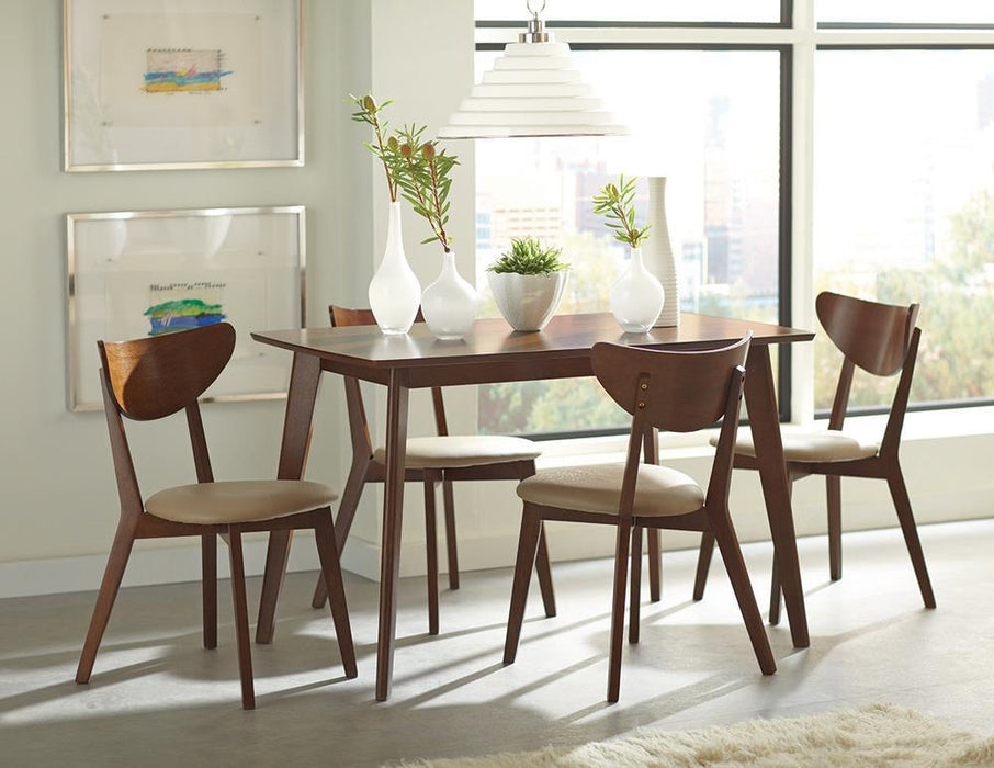 Kersey Dining Table with Angled Legs Chestnut - Tony’s Furniture Store & Linen (GA) - Multi Location